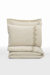 L'essentiel linge de maison Darian Juego de Funda de Edredón Doble Crema